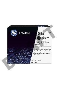 Тонер Картридж HP 81X CF281X черный для HP LJ Pro M630dn/f/h/z (25000стр.)
