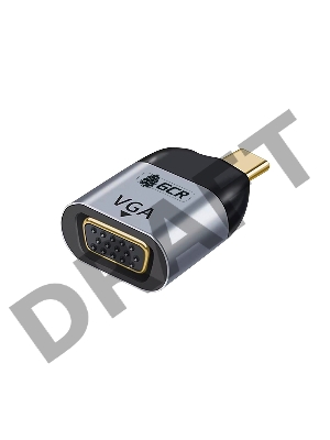 Переходник GCR USB Type C > VGA, M/F, GCR-53392