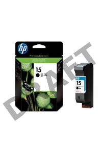 Картридж струйный HP №15 C6615DE черный для HP DJ 840C/3820 (500стр.)