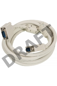 Кабель SVGA Ningbo CAB016S-10F VGA HD15 (m)/VGA HD15 (m) 3м феррит.кольца