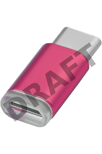 Greenconnect Переходник USB Type C на micro USB 2.0, M/F, Greenconnect, розовый, GCR-UC3U2MF-R Greenconnect Переходник USB Type C на micro USB 2.0, M/F, Greenconnect, розовый, GCR-UC3U2MF-R