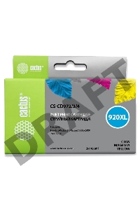 Картридж струйный Cactus СS-CD972/3/4 многоцветный для №920XL HP Officejet 6000/6500/7000/7500 Компл