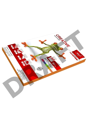 Бумага Creative A4/80г/м2/100л./оранжевый интенсив универсальная