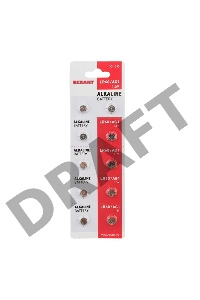 Батарейка LR60, AG1, LR621, G1, 164, GP64A, 364, SR621W REXANT