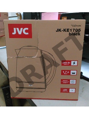 (Поврежденная упаковка) Чайник JVC JK-KE1705 black