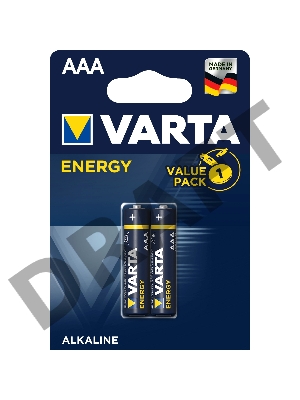 Батарейка Varta ENERGY LR03 AAA BL2 Alkaline 1.5V (4103) (2/20/100) (2 шт.)