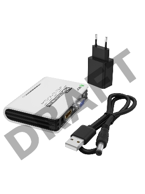 Видео конвертер GCR HDMI -> VGA + jack 3.5 mm, 1080P 60Hz, GL-v136