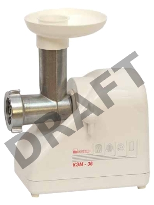 Мясорубка Белвар Помощница КЭМ-36/220-4-30, 1000 Вт, насадка для теста, колбас, шинковка, ф-ция реверс