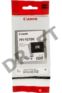 Картридж струйный Canon PFI-107BK 6705B001 черный для Canon iP F680/685/780/785 (130мл)