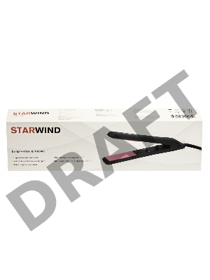 Выпрямитель Starwind SHE5500 25Вт черный/розовый (макс.темп.:200С)