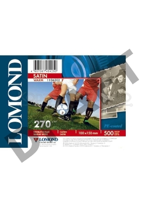 Фотобумага Lomond 1103105 10x15/260г/м2/500л./ярко-белый высокоглянцевое для струйной печати