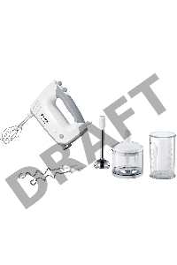 Миксер ручной Bosch MFQ36480 450Вт белый/серый