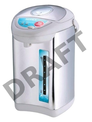 Термопот Supra TPS-3002 3.8л. 760Вт серебристый/белый