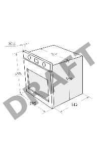 Шкаф духовой электрический MAUNFELD EOEH.5811S1, встраиваемый