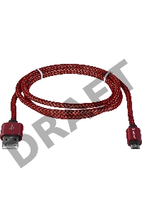 Кабель DEFENDER USB2.0 TO MICRO-USB 1M RED USB08-03T 87801