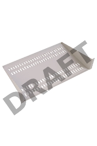 Полка перфорированная консольная 2U, глубина 200 мм, [ МС-20 ]