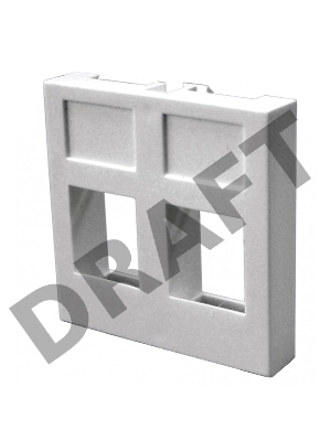 Вставка 45х45 на 2 кейстоуна без шторок, белая