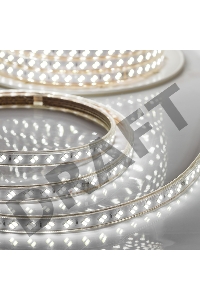 LED лента 220 В, 6.5x17 мм, IP67, SMD 5730, 120 LED/m, цвет свечения белый, 100 м