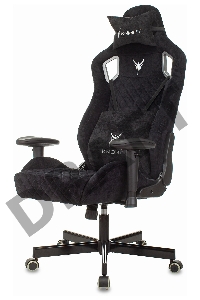 Кресло игровое Knight Outrider черный Light-20 с подголов. крестовина металл