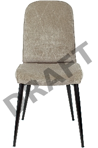 Стул для кухни Бюрократ KF-3_2 комплект 2шт песочный Light 21 металл черный на ножках (KF-3/LT21_2)