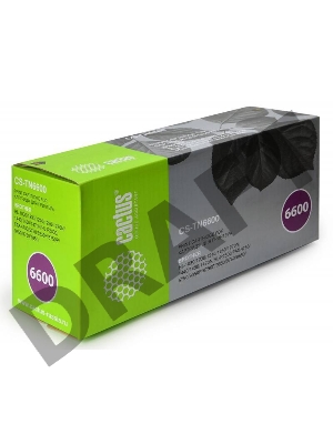 Тонер-картридж Cactus CS-TN6600 для принтеров Brother HL-1030/1230/1240/1250/1270N/1440/1450/1470N