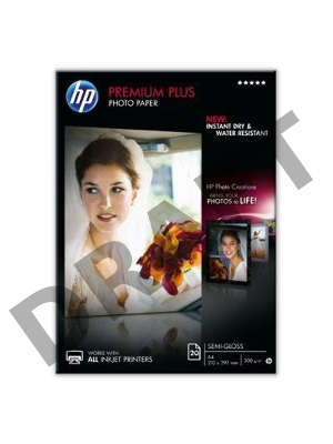 Фотобумага HP Высококачественная Полуглянцевая, 300г/м2, A4/20л