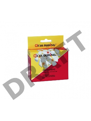 Картридж CG-CLI-521C для принтеров Canon IP3600/IP4600/MP540/MP550/MP620/MP630/MP980 с чипом водн Colouring