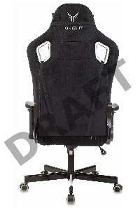 Кресло игровое Knight Outrider черный Light-20 с подголов. крестовина металл