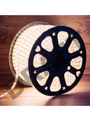 LED лента 220 В, 6.5x13 мм, IP67, SMD 5730, 60 LED/m, цвет свечения теплый белый, 100 м