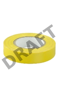 Изолента Iek UIZ-13-10-K05 0,13х15 мм желтая 20 метров ИЭК