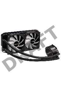 Комплект водяного охлаждения ExeGate EX293457RUS BlackWater-240V2.PWM.RGB (RGB подсветка, LGA2066/2011/1366/1150/1151/1155/1156/1200/1700/AM4/FM1/FM2/FM2+/AM2/AM2+/AM3/AM3+, TDP 220W, Fan 120mm, PWM, 800-2000RPM, Hydro bearing, 4pin, 11-22db, с термопасто