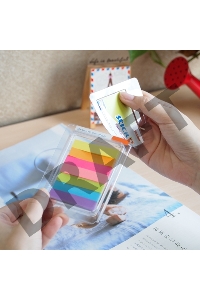 Закладки самокл. индексы бумажные Hopax 21618 10x50мм 7цв.в упак. 40лист блистер