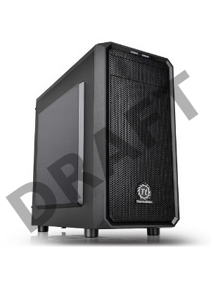 Корпус Thermaltake  Versa H15 черный без БП mATX 4x120mm 1xUSB2.0 1xUSB3.0 audio bott PSU