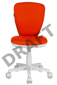 Кресло детское Бюрократ KD-W10/26-29-1 оранжевый 26-29-1 (пластик белый)