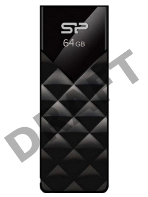 Флеш Диск Silicon Power USB Drive 64Gb Ultima U03 SP064GBUF2U03V1K {USB2.0, Black}