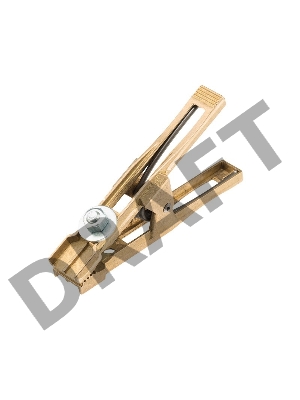 Зажим «крокодил» 400 А 170 мм для сварки (латунь) САТУРН Профи РОССИЯ