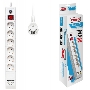 Сетевой фильтр Buro BU-SP5_USB_2A-W 5м (6 розеток) белый (коробка)