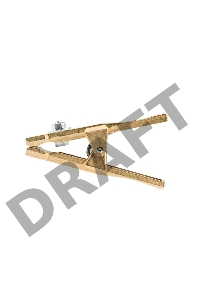 Зажим «крокодил» 400 А 170 мм для сварки (латунь) САТУРН Профи РОССИЯ