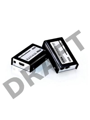 Удлинитель HDMI Aten VE800A-AT-G 60 метр., 2xUTP Cat5e, HDMI+2xRJ45, F, без шнуров, 2xБ.П. 220> 5V, (по витой паре;до 1920x1200 60Hz;HDTV 480p/720p/10