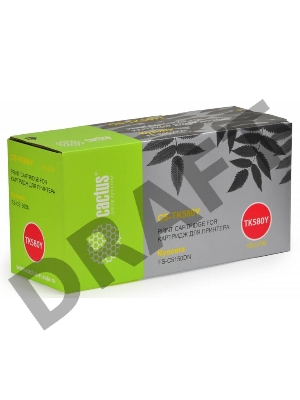 Тонер Картридж Cactus CS-TK580Y желтый для Kyocera FS-C5150DN (2800стр.)