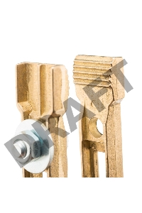 Зажим «крокодил» 400 А 170 мм для сварки (латунь) САТУРН Профи РОССИЯ