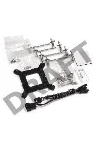 Комплект водяного охлаждения ExeGate EX293457RUS BlackWater-240V2.PWM.RGB (RGB подсветка, LGA2066/2011/1366/1150/1151/1155/1156/1200/1700/AM4/FM1/FM2/FM2+/AM2/AM2+/AM3/AM3+, TDP 220W, Fan 120mm, PWM, 800-2000RPM, Hydro bearing, 4pin, 11-22db, с термопасто