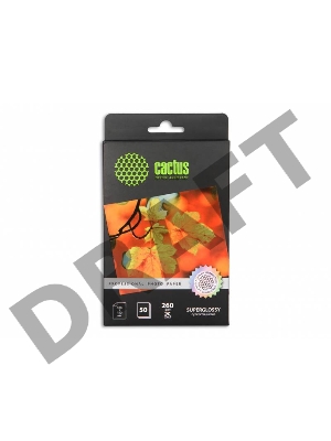 Фотобумага Cactus CS-HGA626050 Professional суперглянцевая A6 260 г/м2 50 листов