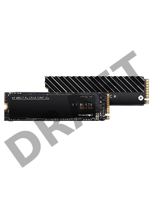 Твердотельный накопитель SSD WD Black SN750 NVMe WDS500G3XHC 500ГБ M2.2280 (с радиатором)
