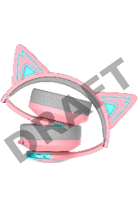 Наушники с микрофоном Edifier G5BT Cat розовый/серый мониторные