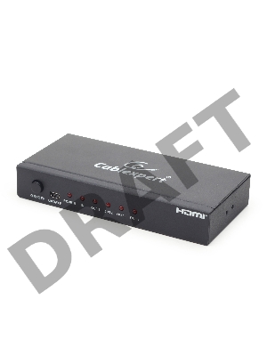 Разветвитель Gembird DSP-4PH4-02 Разветвитель HDMI Cablexpert, HD19F/4x19F, 1 компьютер => 4 монитора, Full-HD, 3D, 1.4v