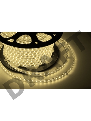 LED лента 220 В, 10х7 мм, IP67, SMD 2835, 60 LED/m, цвет свечения теплый белый, бухта 100 м