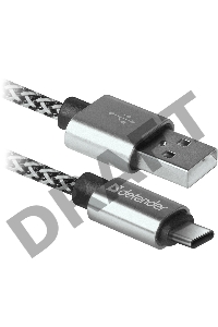Кабель USB2.0 TO TYPE-C 1M WHITE USB09-03T 87815 DEFENDER