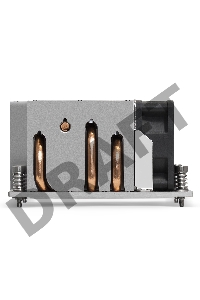 Кулер ExeGate EX293436RUS ESNK-P0063AP4.PWM.2U.SP3.Cu (Al+Cu, 2U, 4 тепл. трубки, LGA SP3, TDP 240W, PWM, 1600-6800RPM, 2 ball bearing, 4pin, 54,3db, 440г, на винтах, с термопастой, Retail box)