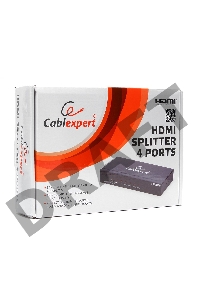 Разветвитель Gembird DSP-4PH4-02 Разветвитель HDMI Cablexpert, HD19F/4x19F, 1 компьютер => 4 монитора, Full-HD, 3D, 1.4v